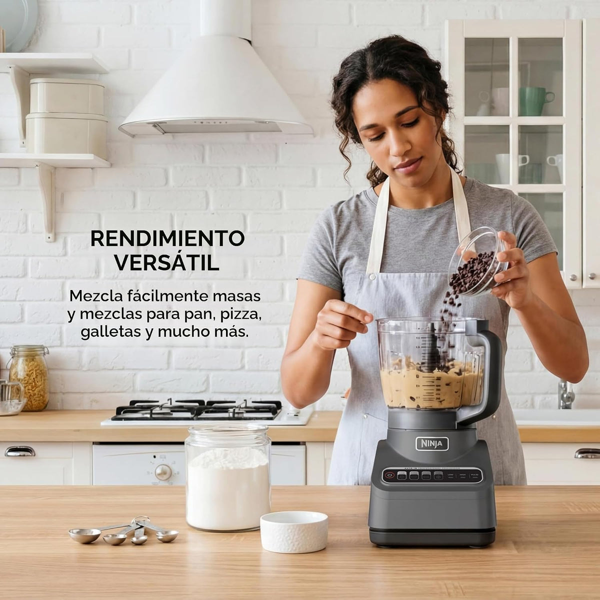 Ninja procesador de alimentos, Professional Plus, 1000 vatios de po...