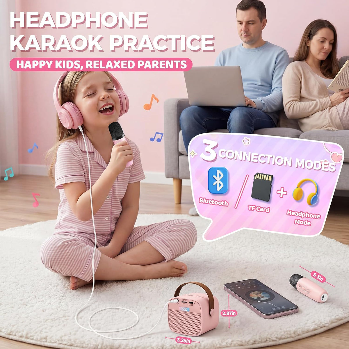 YLL Máquina de karaoke para niños y adultos, regalos de cumpleaños...