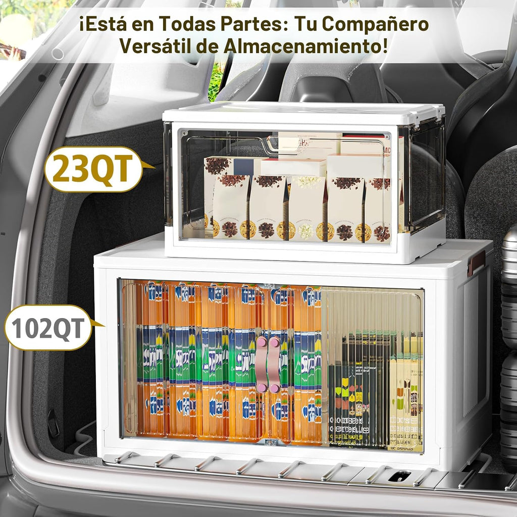 Kmiectse Contenedores de almacenamiento transparentes con tapas, pa...