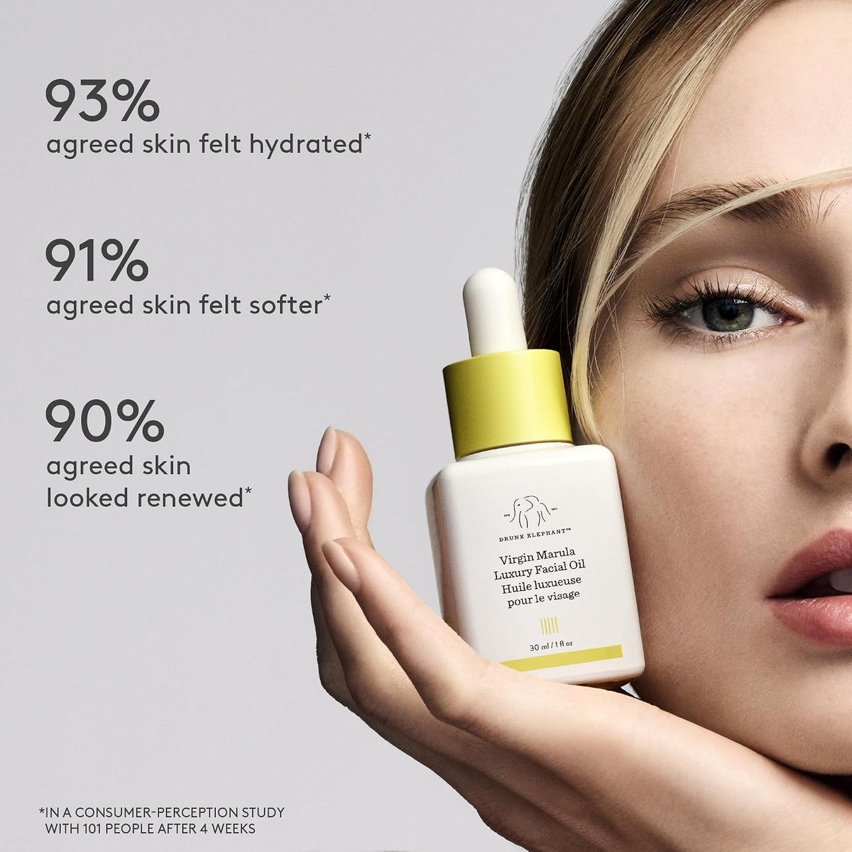 Aceite facial de lujo Drunk Elephant Virgin Marula - Aceite facial...