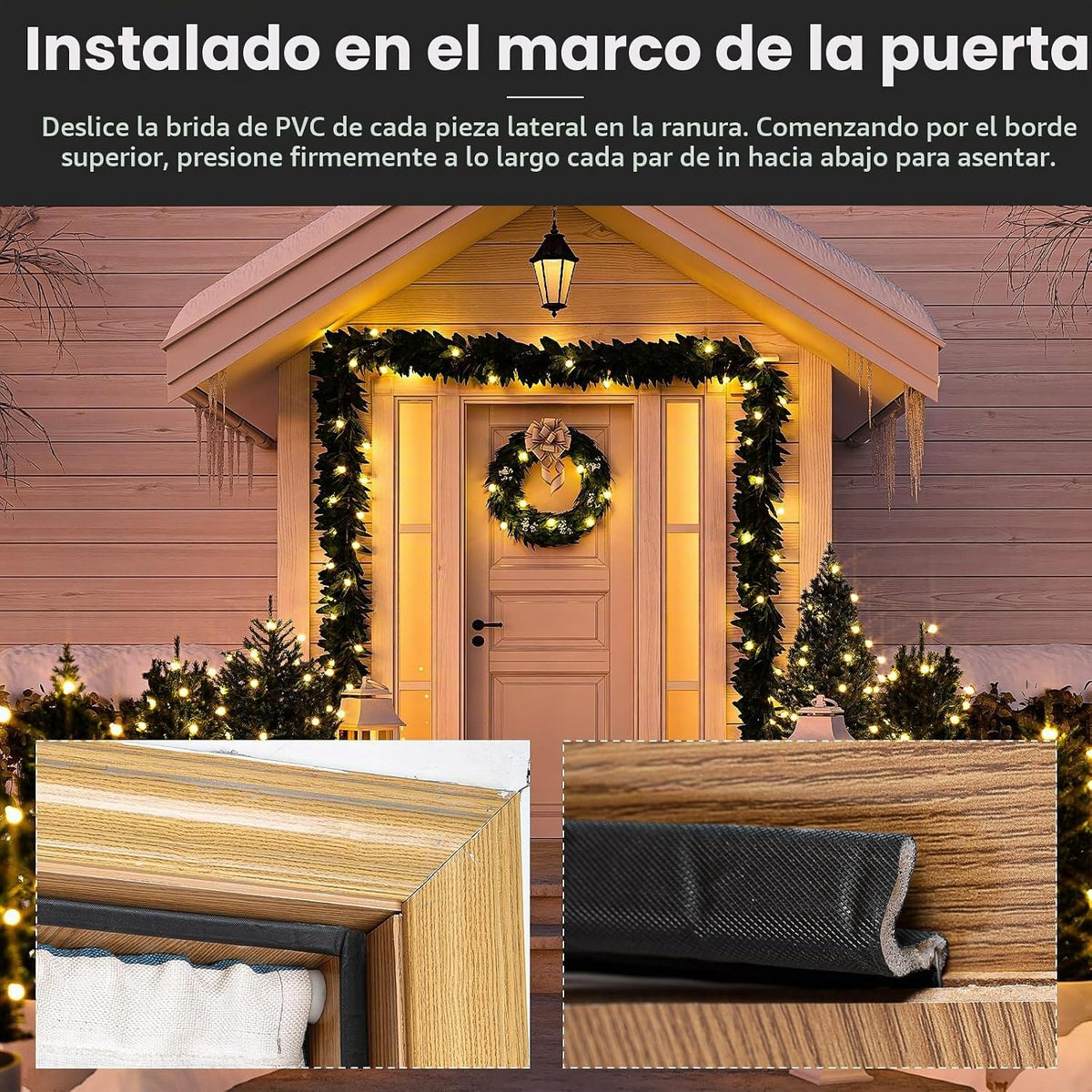 BBTO Burlete Sellado de Puerta Exterior Burlete para Ventana Espuma...