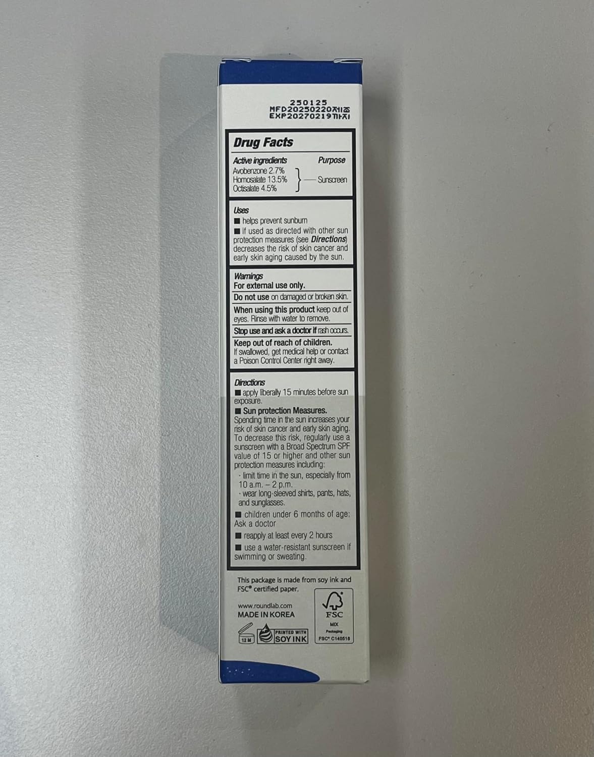 ROUND LAB Birch Juice Hidratante UV LOCK SPF 45 1+1 (paquete de 2)...