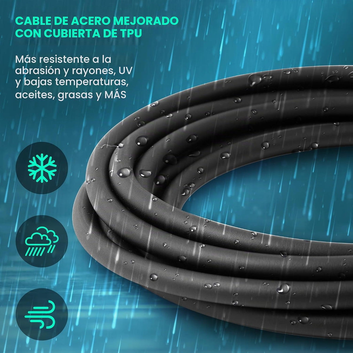 FEECCO - Cuerda de saltar con peso de 1\/2 libra para boxeo, cardio...