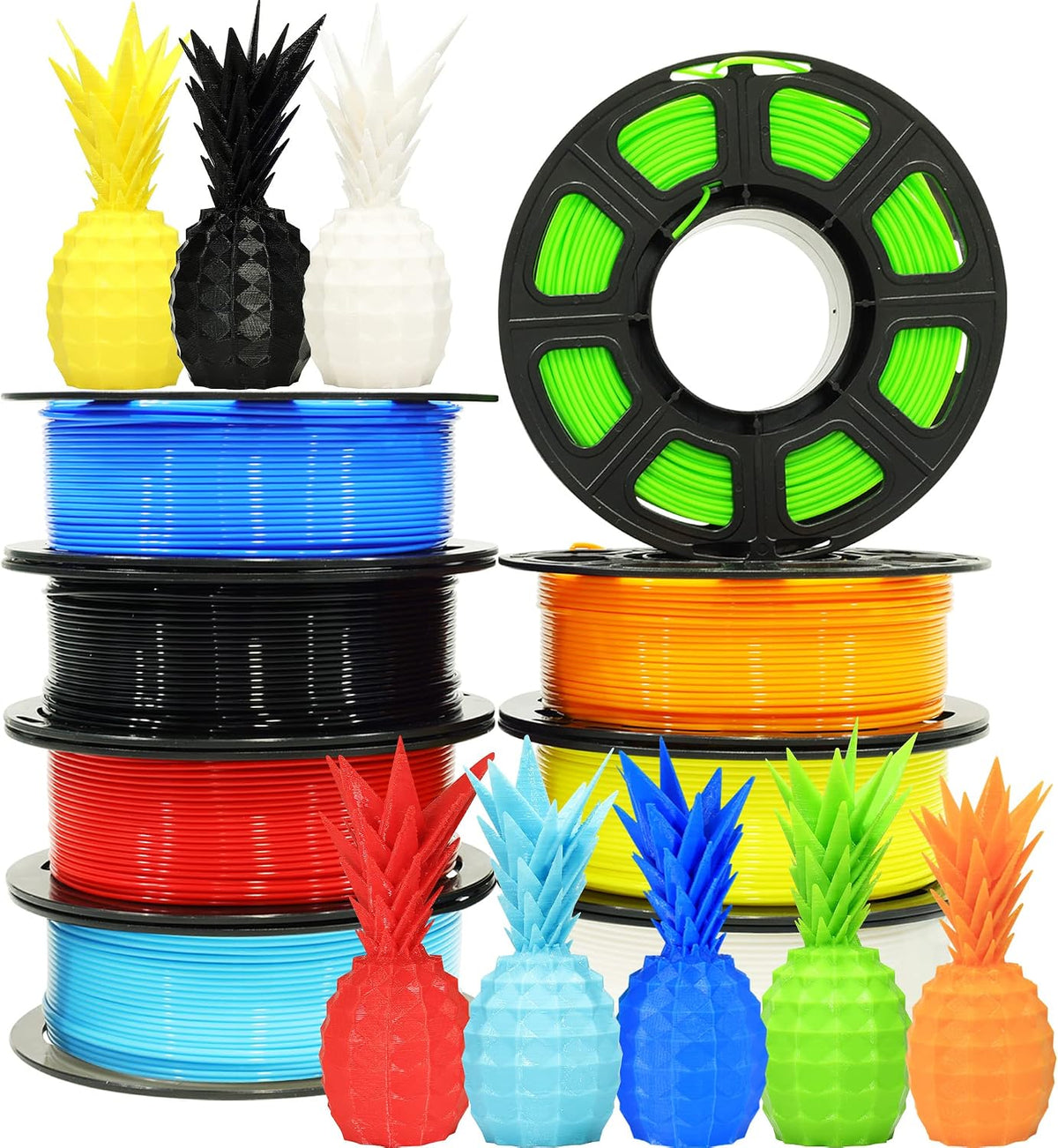 Paquete de filamento de impresora 3D de 1,75 mm de Bblife, 8 carret...