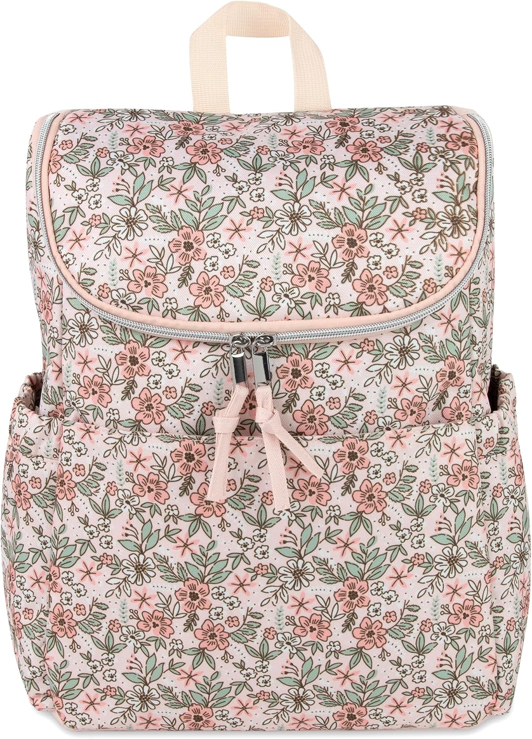 Mochila multifuncional para pañales florales y bolsa de viaje para...