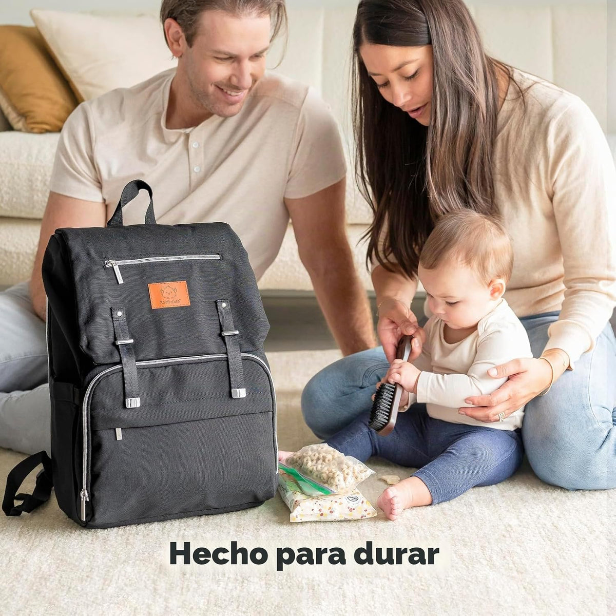 KeaBabies Mochila para pañales para bebé con cambiador, grande (azu...