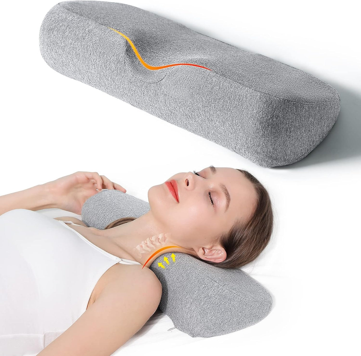 Almohadas Cervicales para el Alivio del Dolor al Dormir, Almohada d...