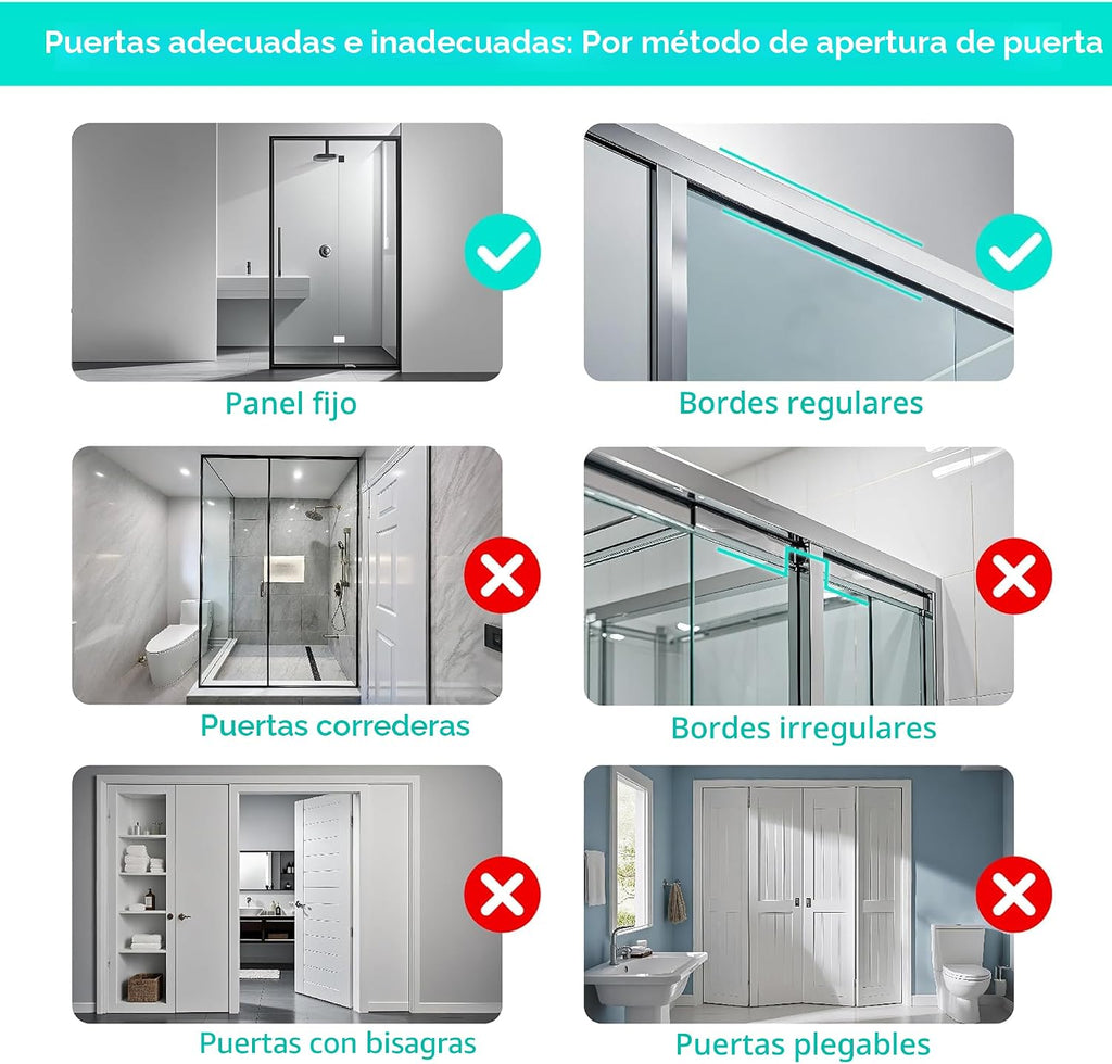HapiRm Organizador de ducha de 4 niveles sobre la puerta, organizad...