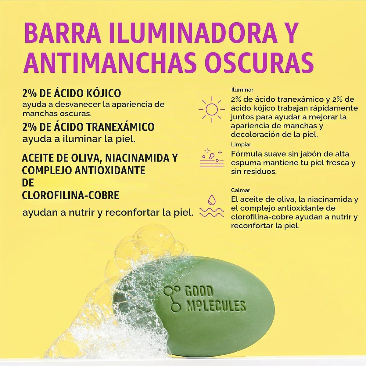 Good Molecules Brightening Skin Care Set, suero de decoloración y d...