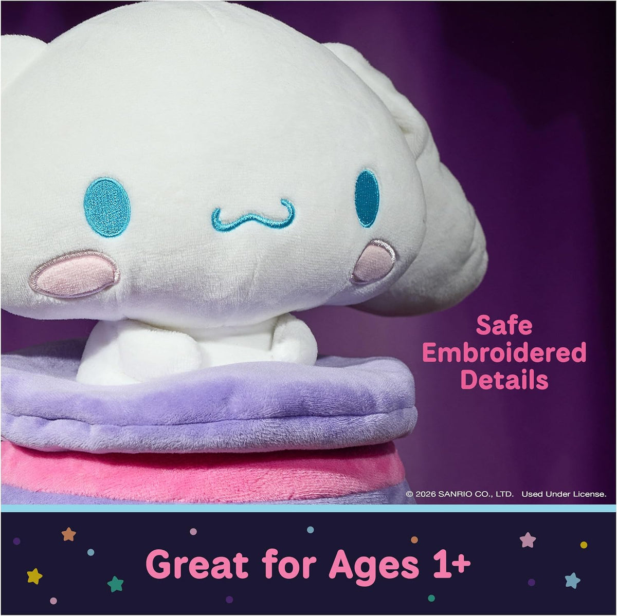GUND Sanrio Cinnamoroll con sombrero mágico, juguete de peluche de...
