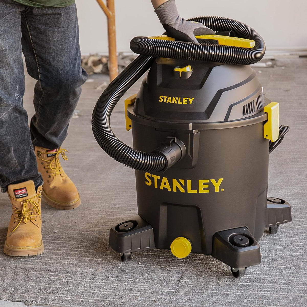 STANLEY SL18701P-10A Aspiradora húmeda\/seca, 10 Galones 6.0 con pi...