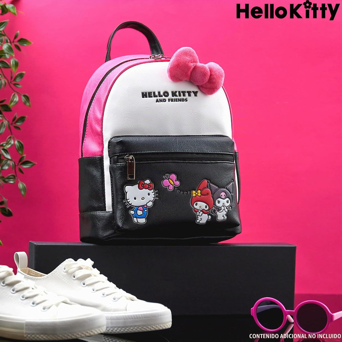 Hello Kitty Sanrio Mochila para Adolescentes Mujeres Kawaii Piel Si...