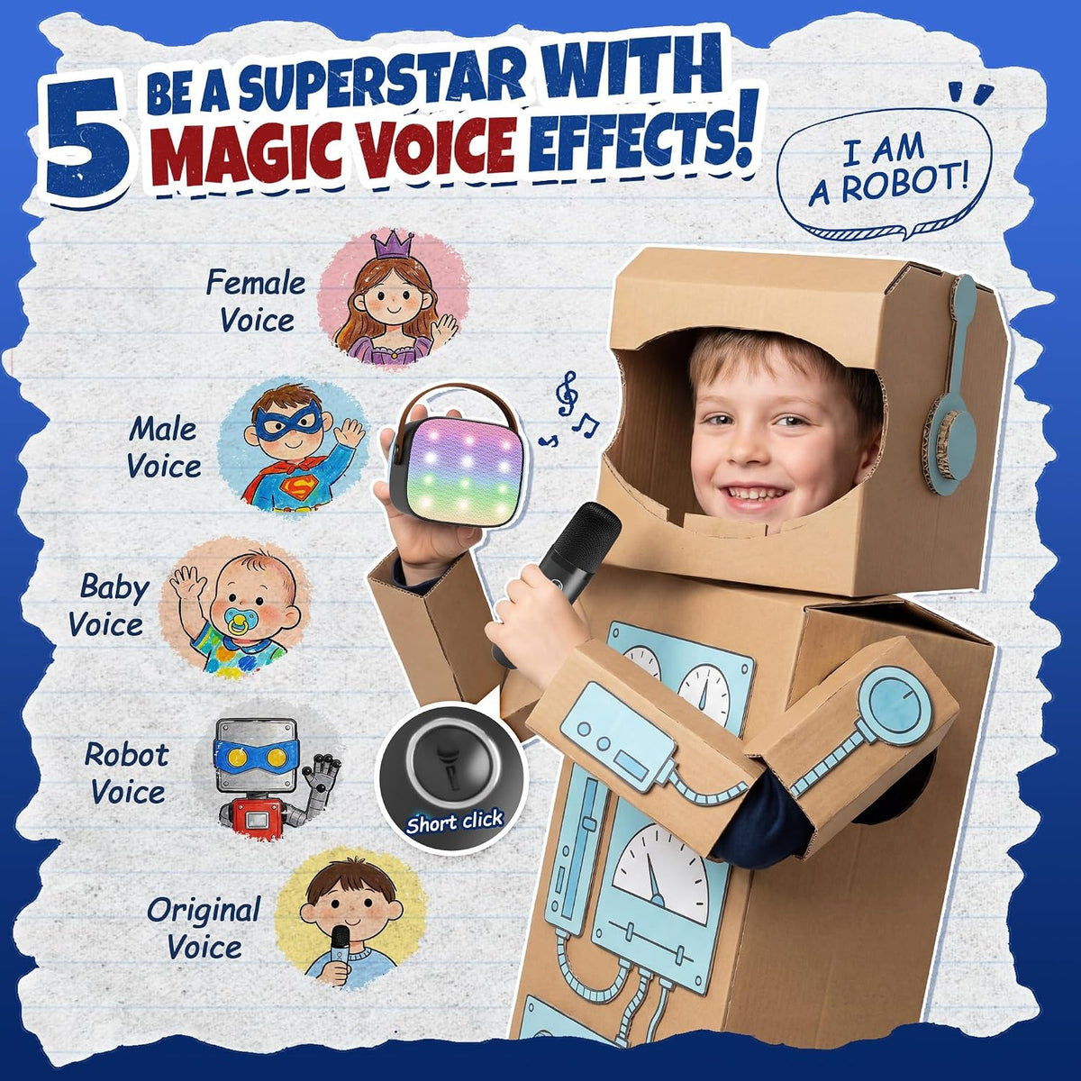 YLL Máquina de karaoke para niños y adultos, regalos de cumpleaños...