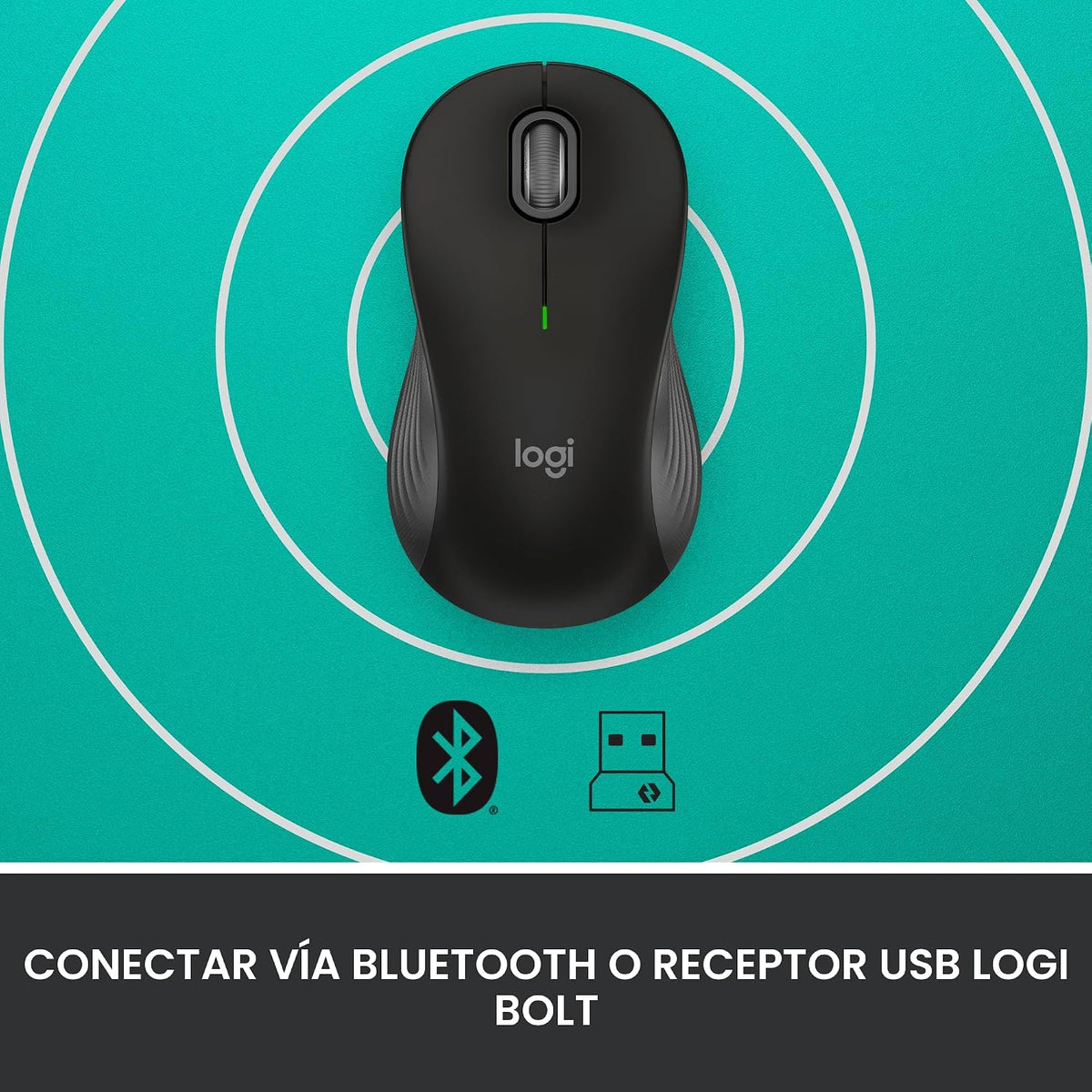 Logitech Signature M550 - Ratón inalámbrico para manos pequeñas a m...