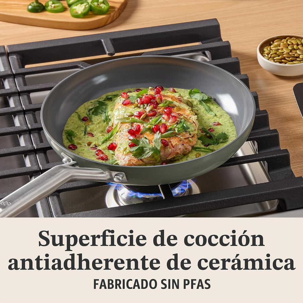 Calphalon® Juego de sartenes antiadherentes de cerámica de 8 y 10 p...