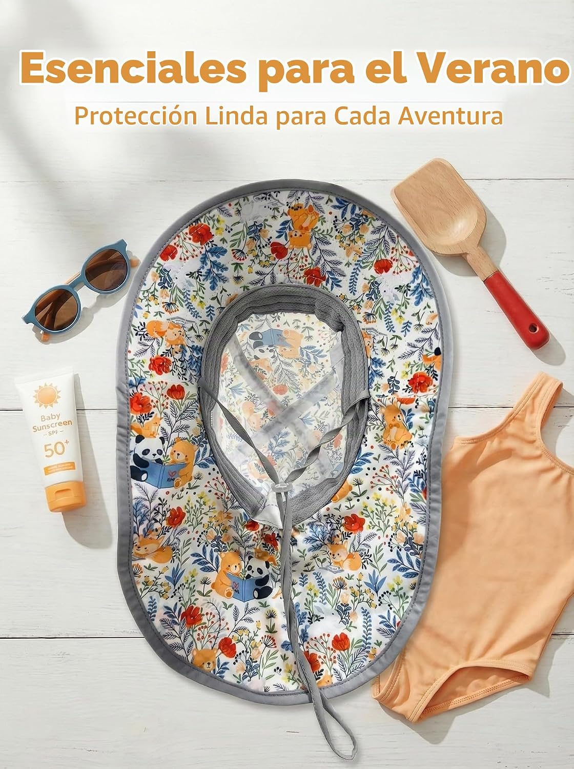 WINTOJO Sombrero de sol para niños pequeños, sombrero de pescador U...