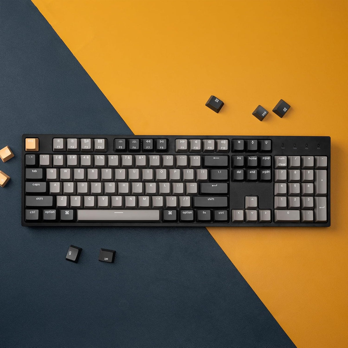Keychron C2 Pro Teclado mecánico personalizado con cable Diseño de...