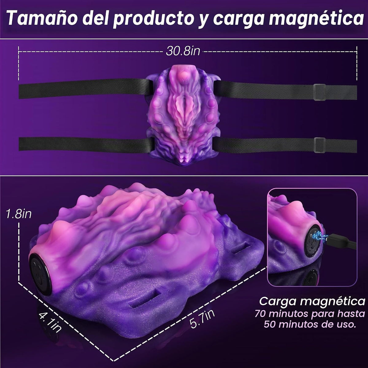 Juguete sexual con amoladora vibradora para montar, 10 modos, jugue...