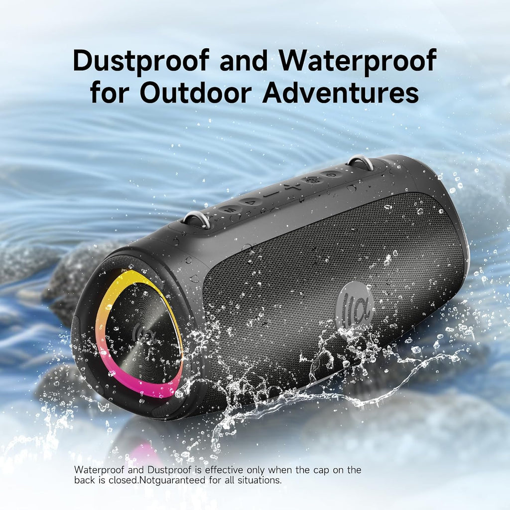 TAZATA Altavoz Bluetooth Inalámbrico, Altavoces Boombox para Exteri...