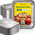 Boxential Bandejas de aluminio de 9 x 13 con tapas [25 unidades], b...