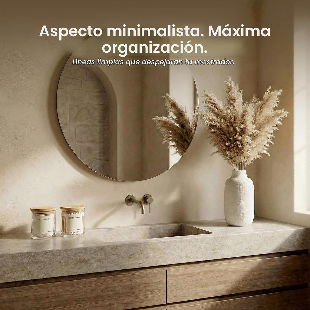 MaisoNovo Recipientes de baño de vidrio con tapas (hermético), sopo...