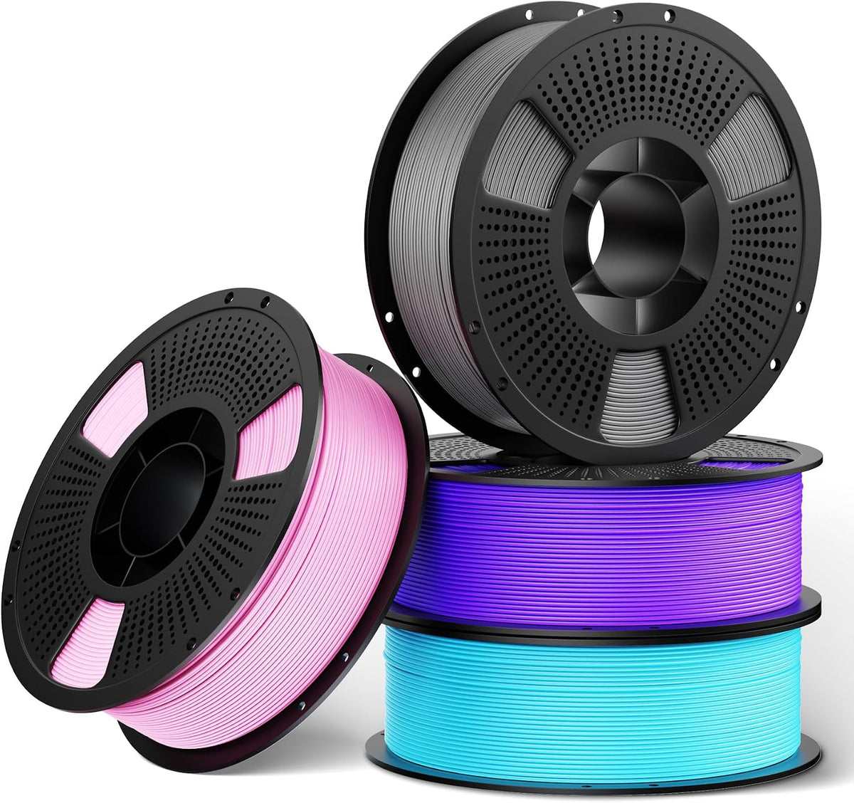 UJOY3D Paquete de filamento Hyper PLA+ de 8.8 lbs de 0.07 in, PLA+...