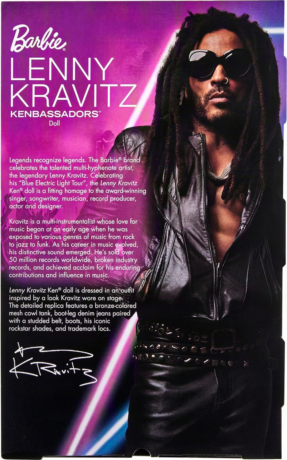 Barbie Muñeca Kenbassadors Lenny Kravitz de la firma | Muñeca de mo...