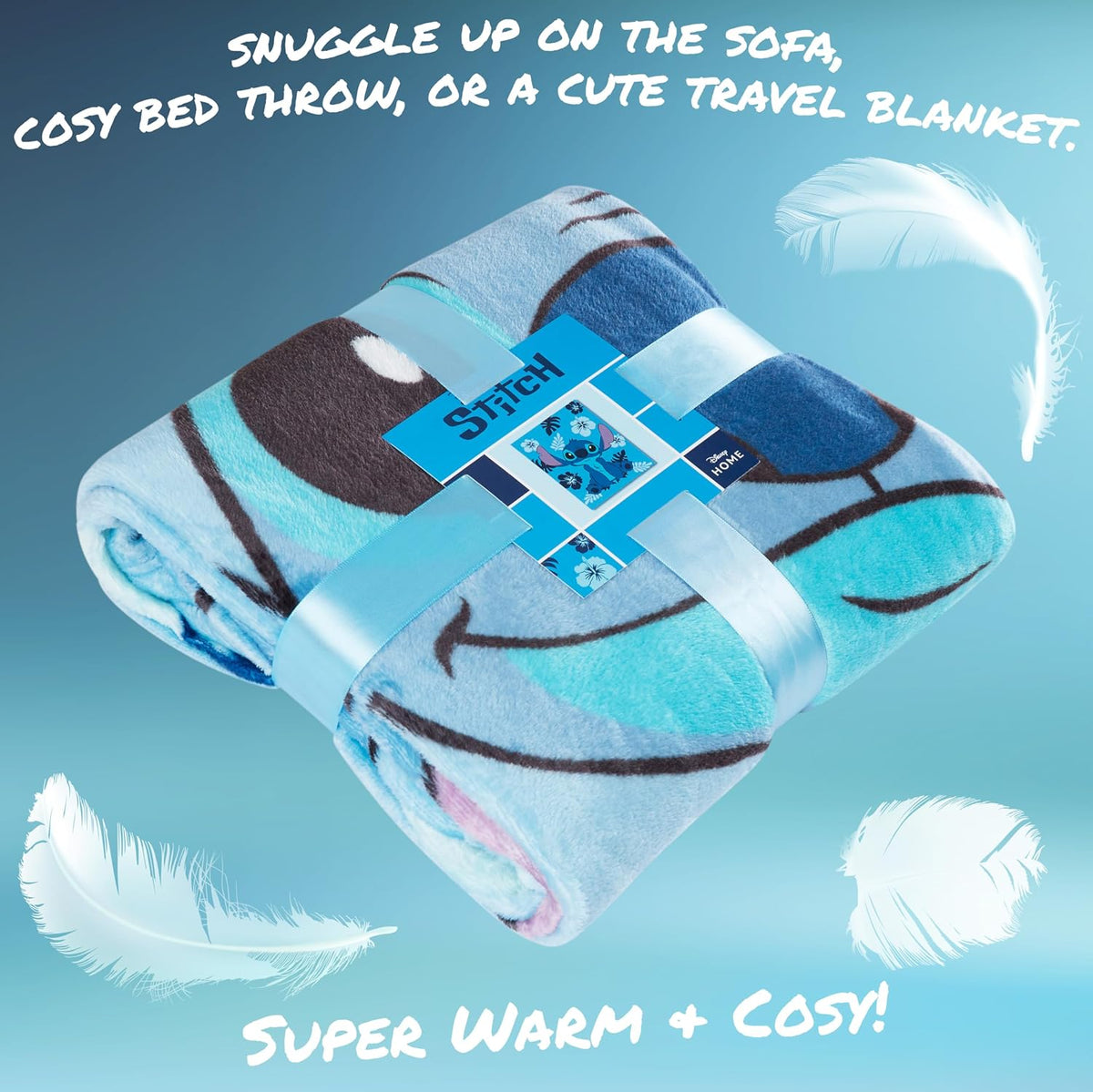 Disney Stitch Manta Decorativa de Forro Polar Suave Accesorios para...
