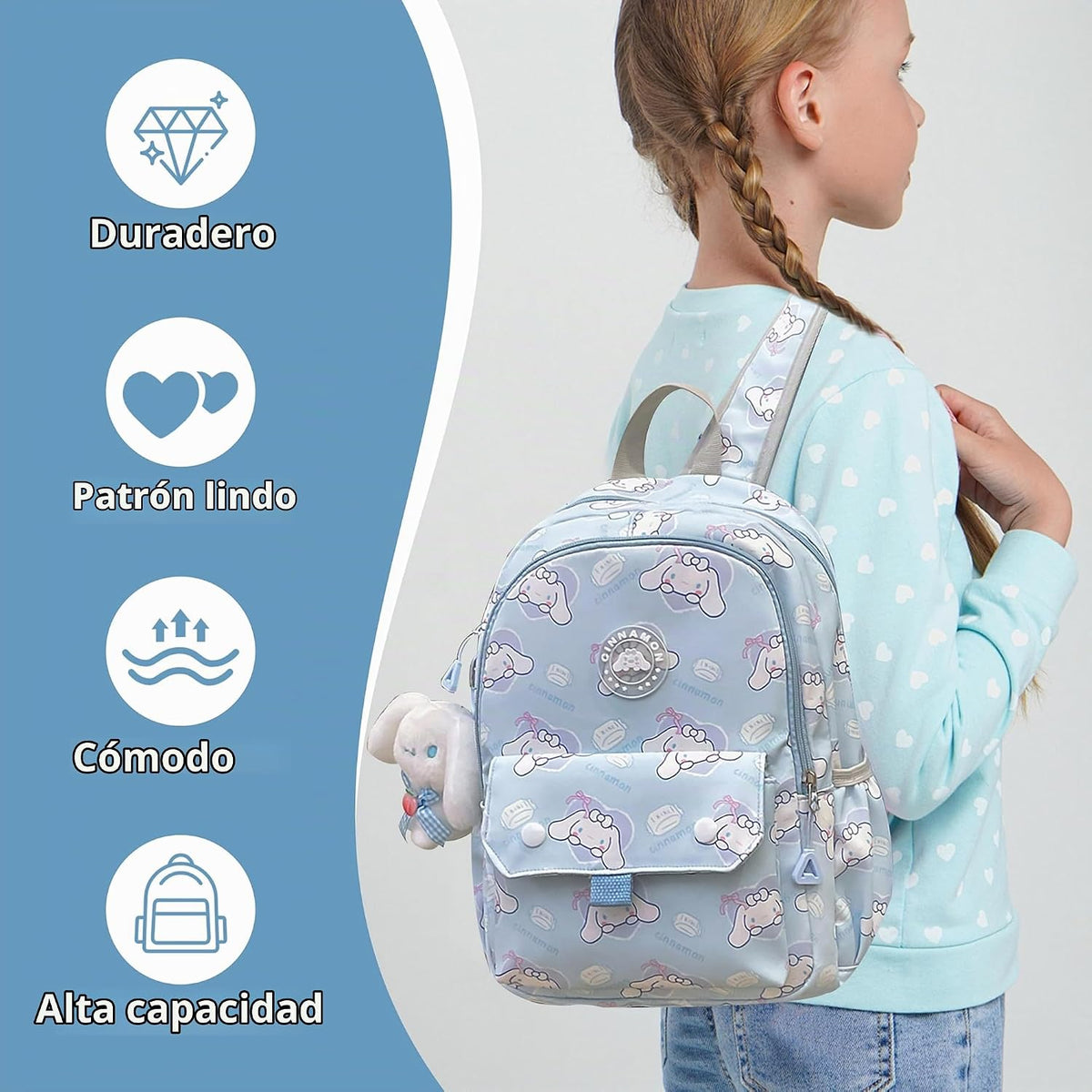trettitre Mochila linda de anime para estudiantes, bolsa de viaje c...