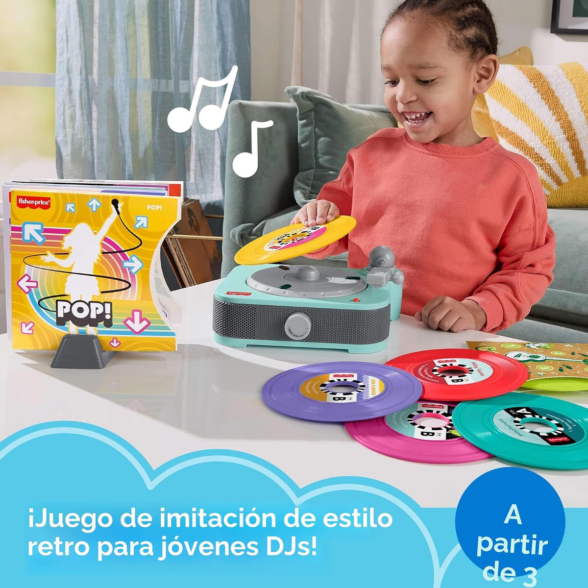 Juego de tocadiscos Fisher-Price Deluxe Rockin\u2019 | Tocadiscos d...