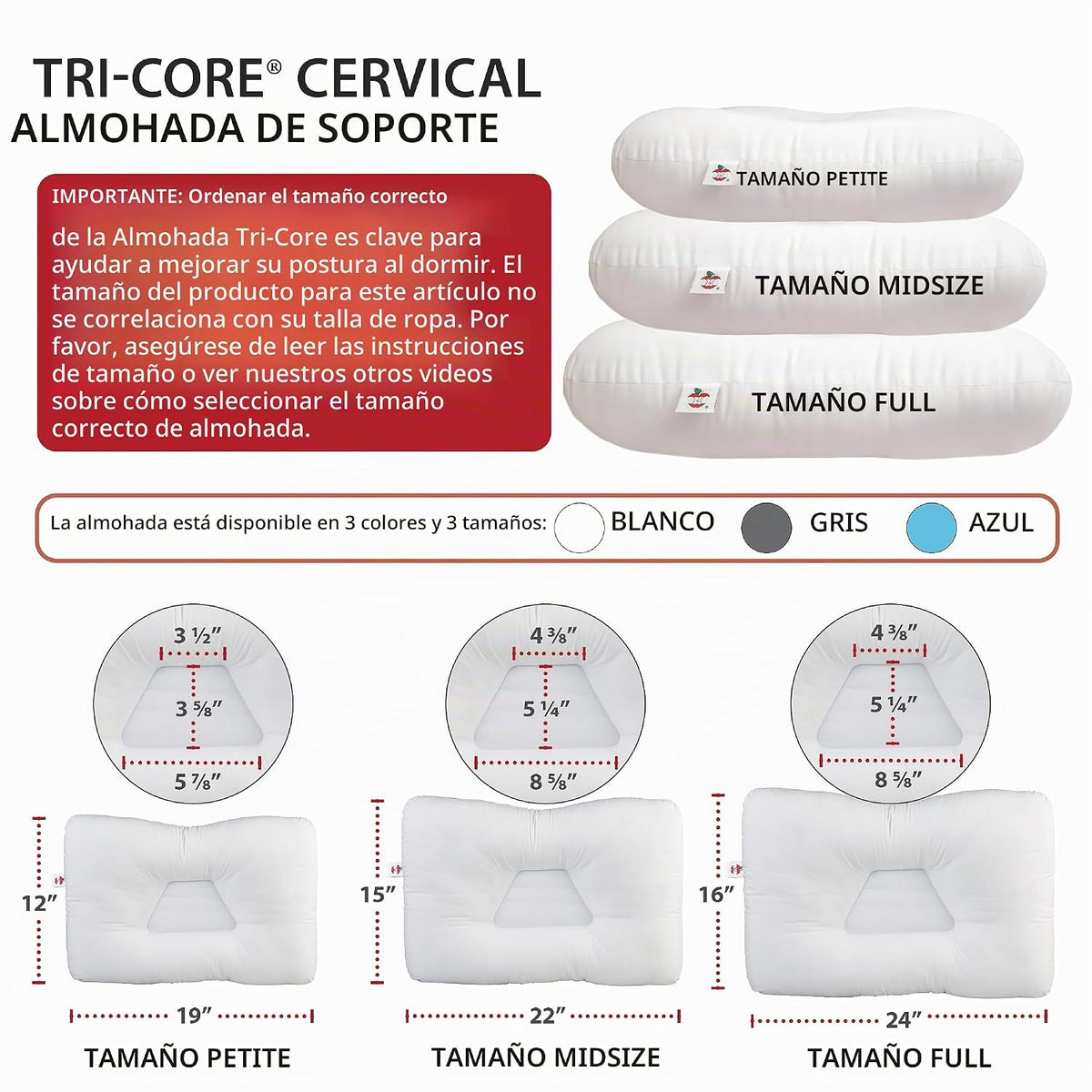 Alivio cervical ergonómico del dolor del cuello de la almohada del...