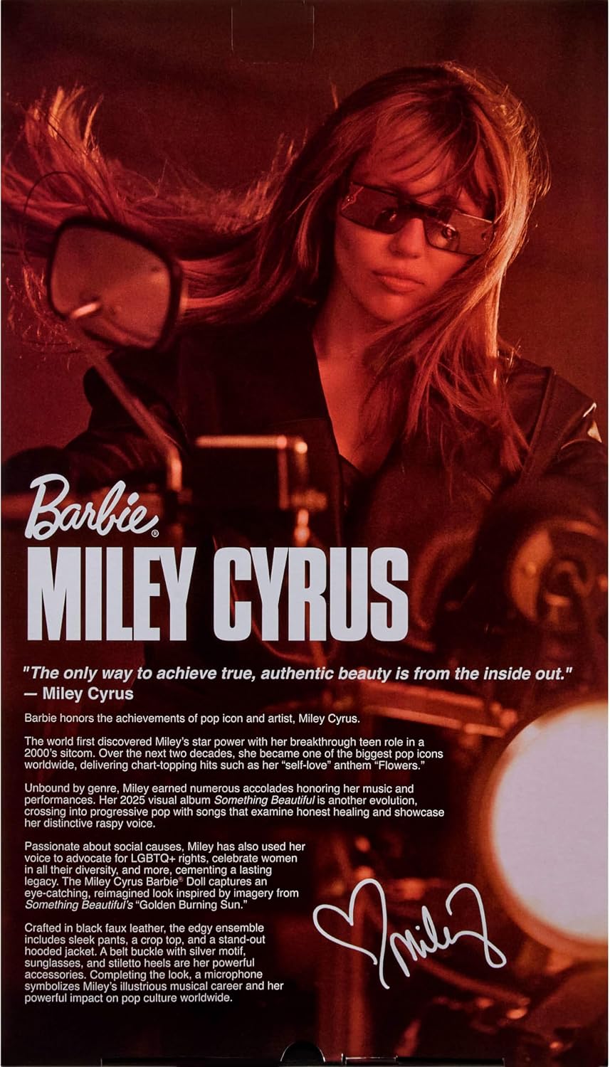 Barbie Muñeca distintiva, Miley Cyrus Posable coleccionable en piel...