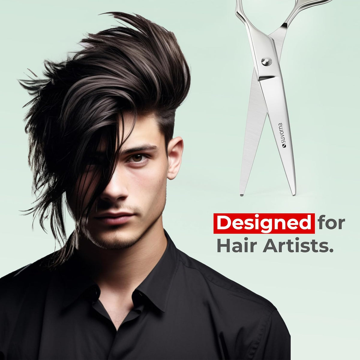 Suvorna Tijeras Profesionales de Corte de Pelo - Tijeras de Barbero...