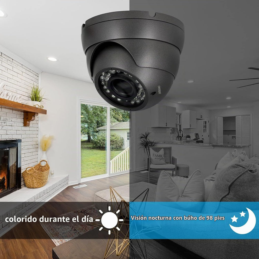 Anpviz Cámara CCTV analógica de 2MP 1080P HD 4 en 1 (TVI\/AHD\/CVI\...