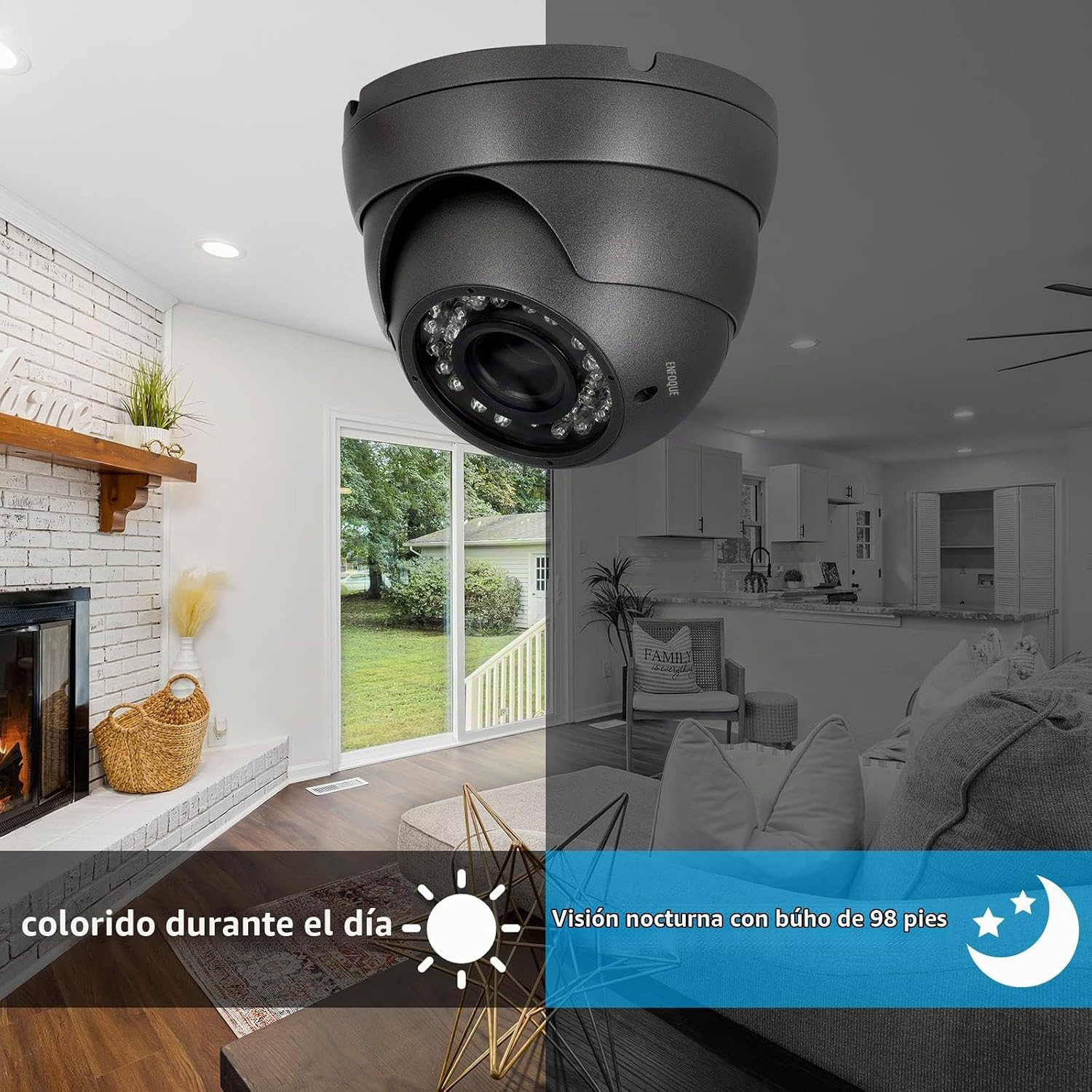 Anpviz Cámara CCTV analógica de 2MP 1080P HD 4 en 1 (TVI\/AHD\/CVI\...