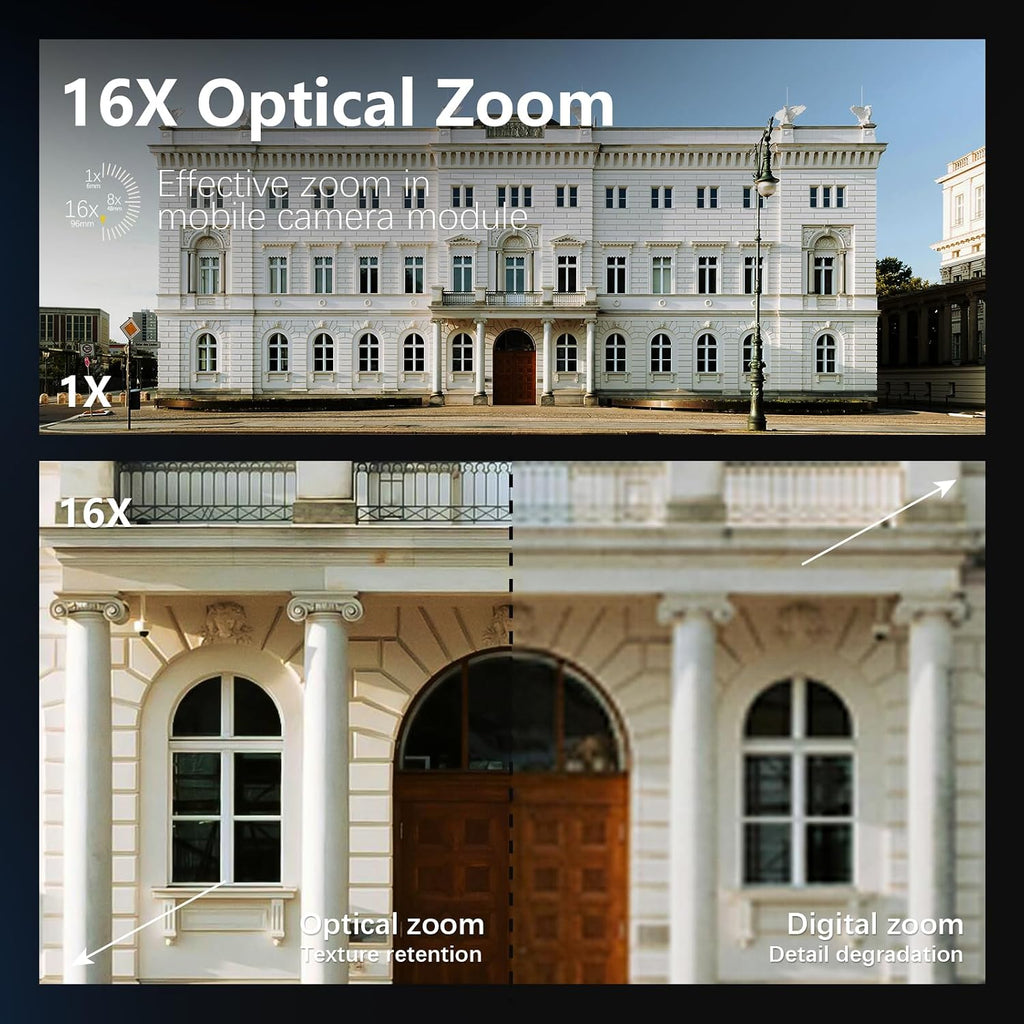 Cámara digital de 8K y 64MP para fotografía, zoom de 48X (óptico 16...