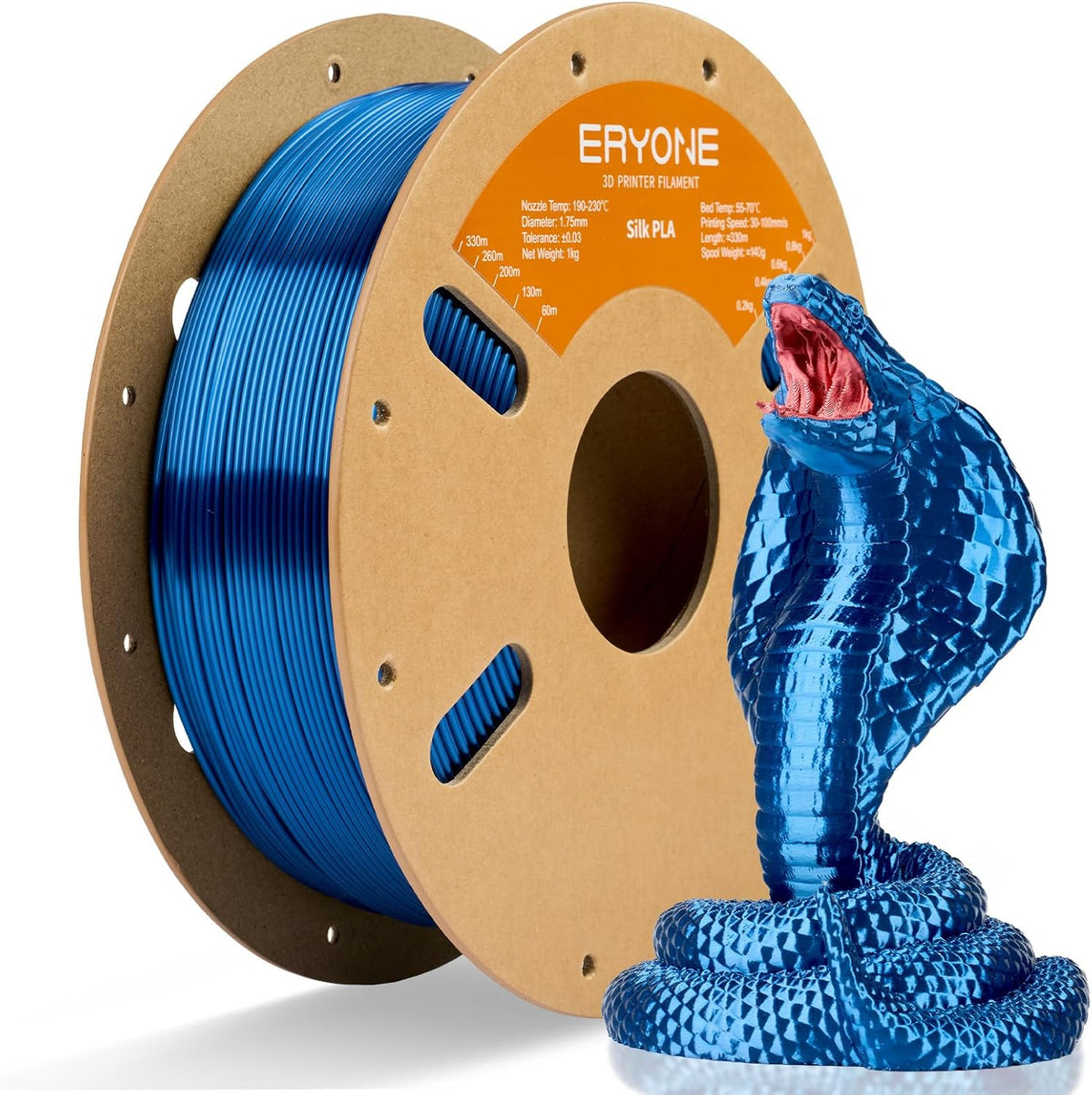 ERYONE Filamento PLA de seda para impresora 3D de 0.069 pulgadas +\...