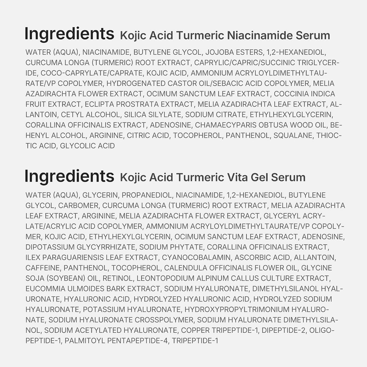 medicube Kit esencial iluminador de ácido kójico, mini juego de cui...
