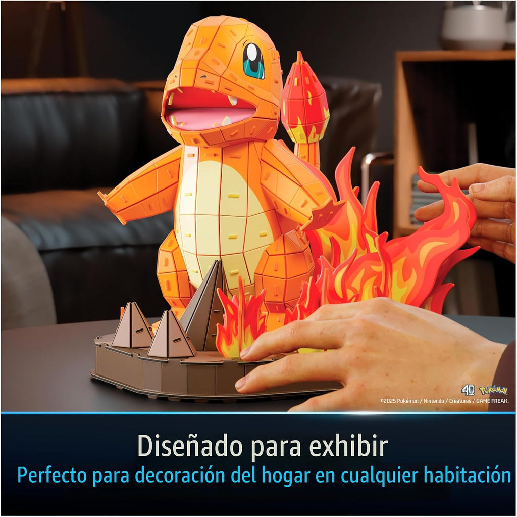 4D Build Pokémon Charmander - Kit de modelo de rompecabezas 3D, dec...