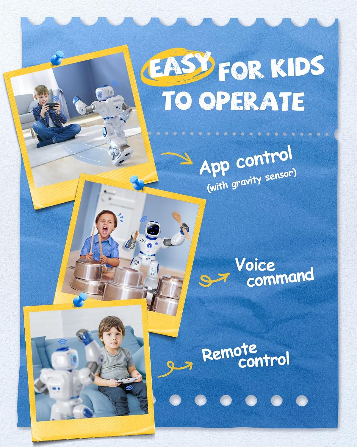 Ruko 1088 Smart Robot Toy para niños, regalo interactivo programabl...