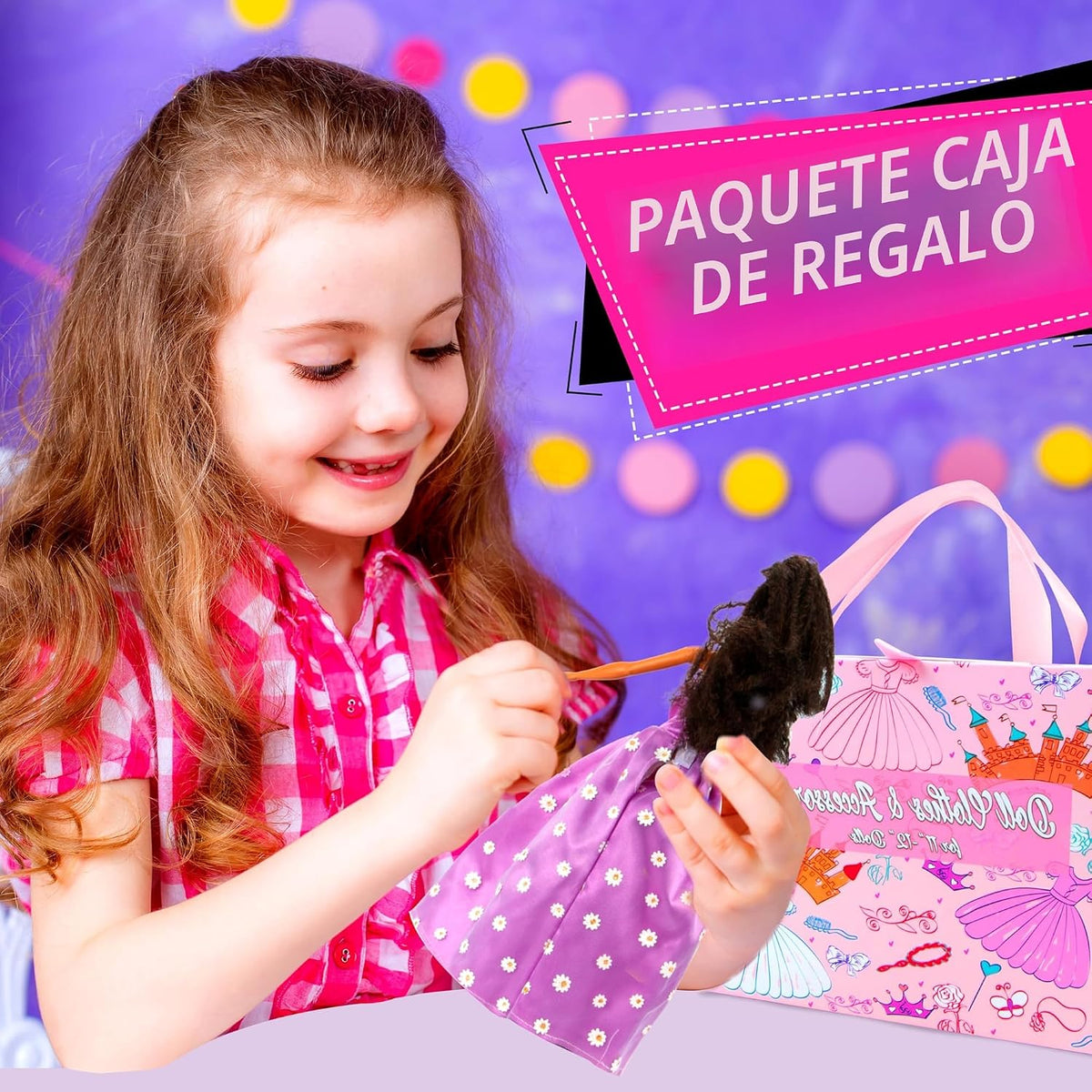 138 piezas de ropa y accesorios para muñecas, 5 vestidos de boda, 9...
