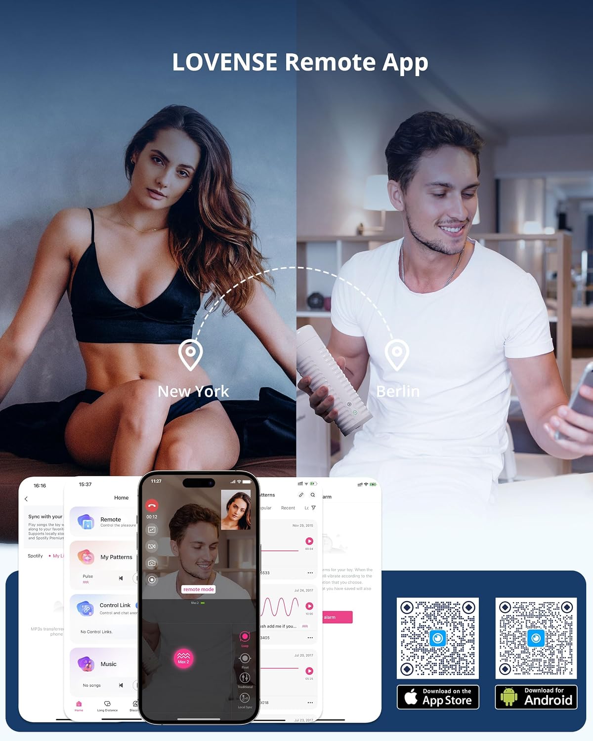 LOVENSE Kraken - Masturbador de huevo suave y elástico para adultos...
