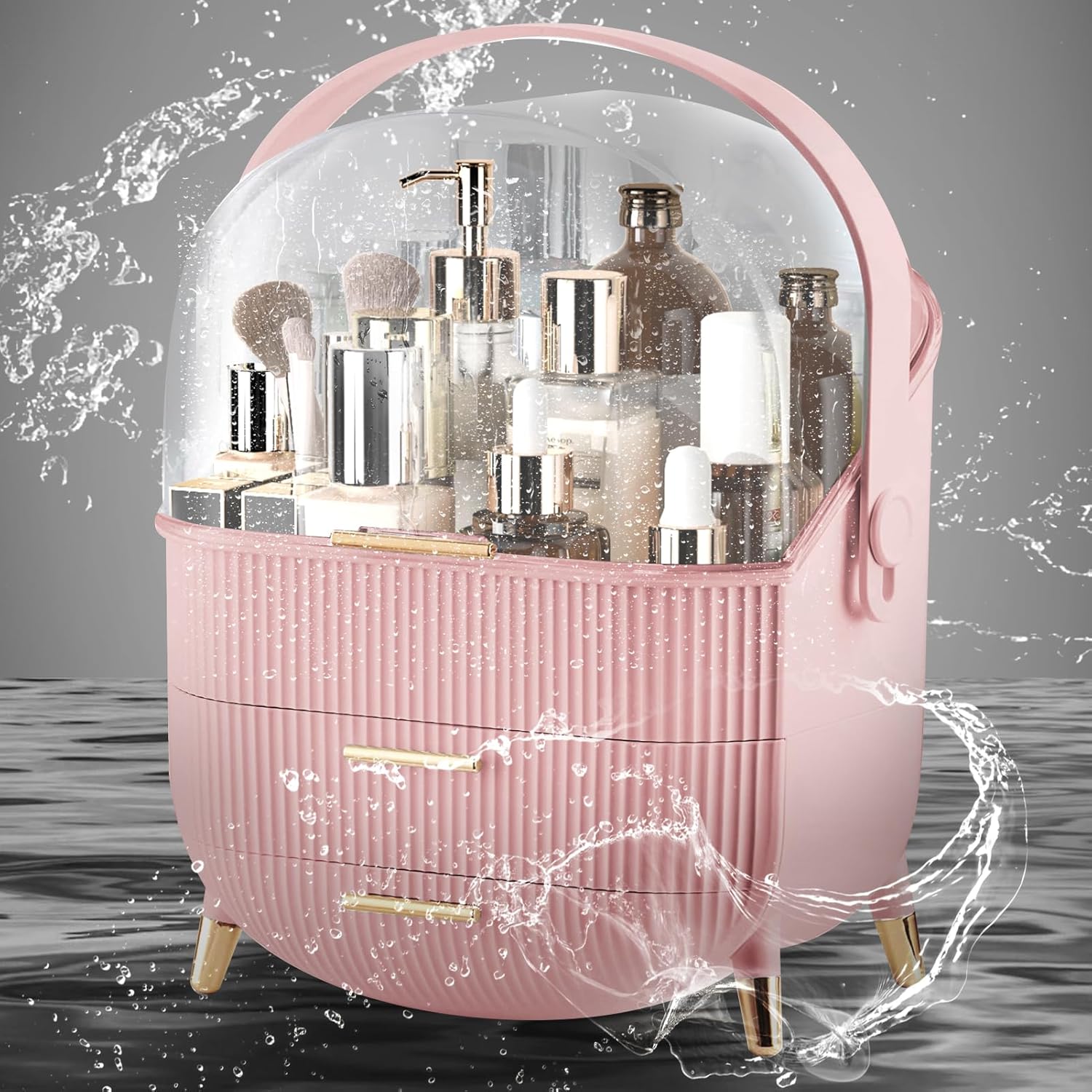 Organizador de maquillaje para tocador, organizador de cosméticos y...