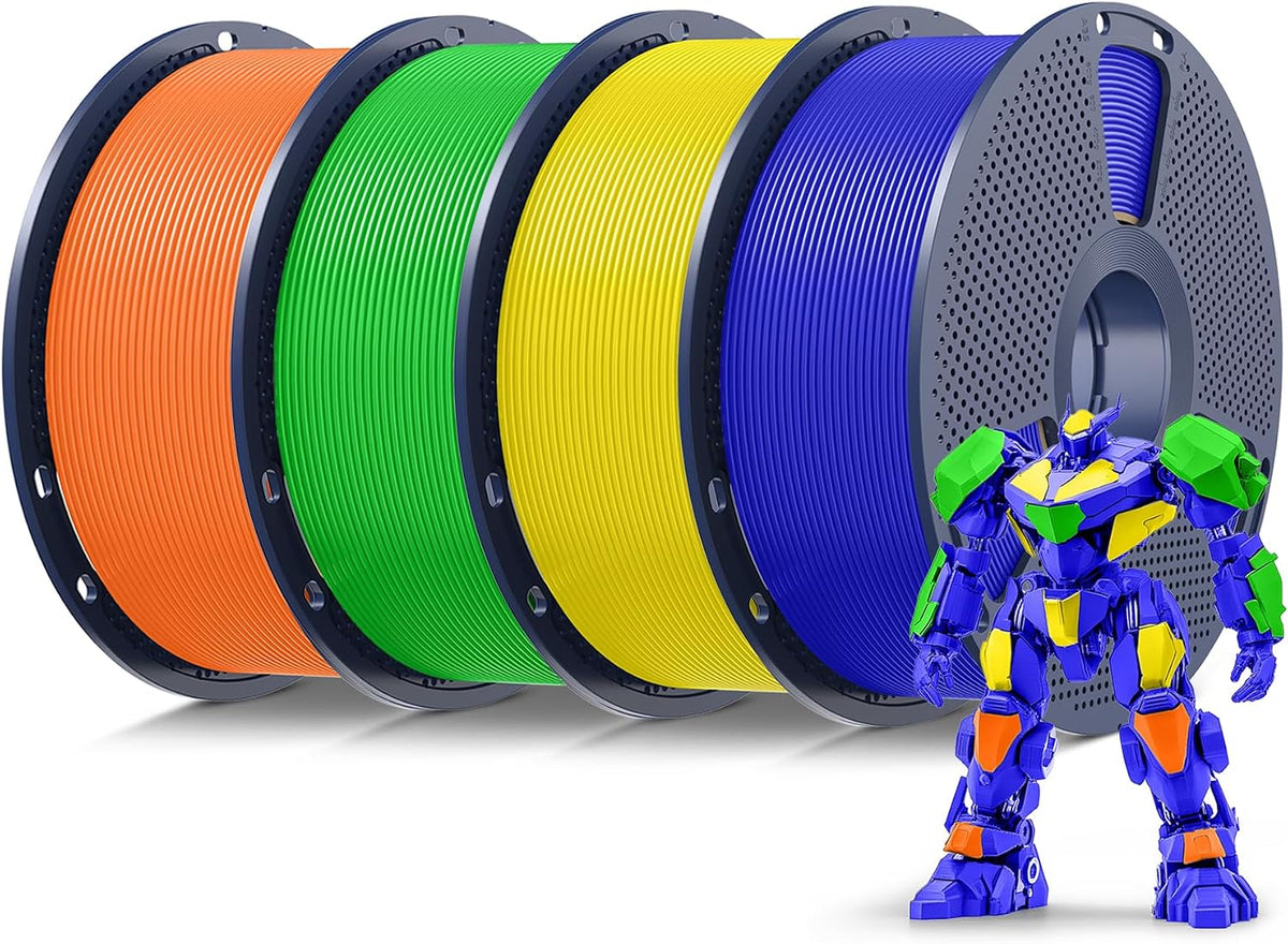 SUNLU Filamento PLA para impresora 3D, multicolor, paquete de 4 | S...