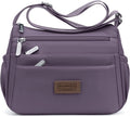 Bolsos cruzados de nailon para mujer, bolsos impermeables con múltiples bolsillos