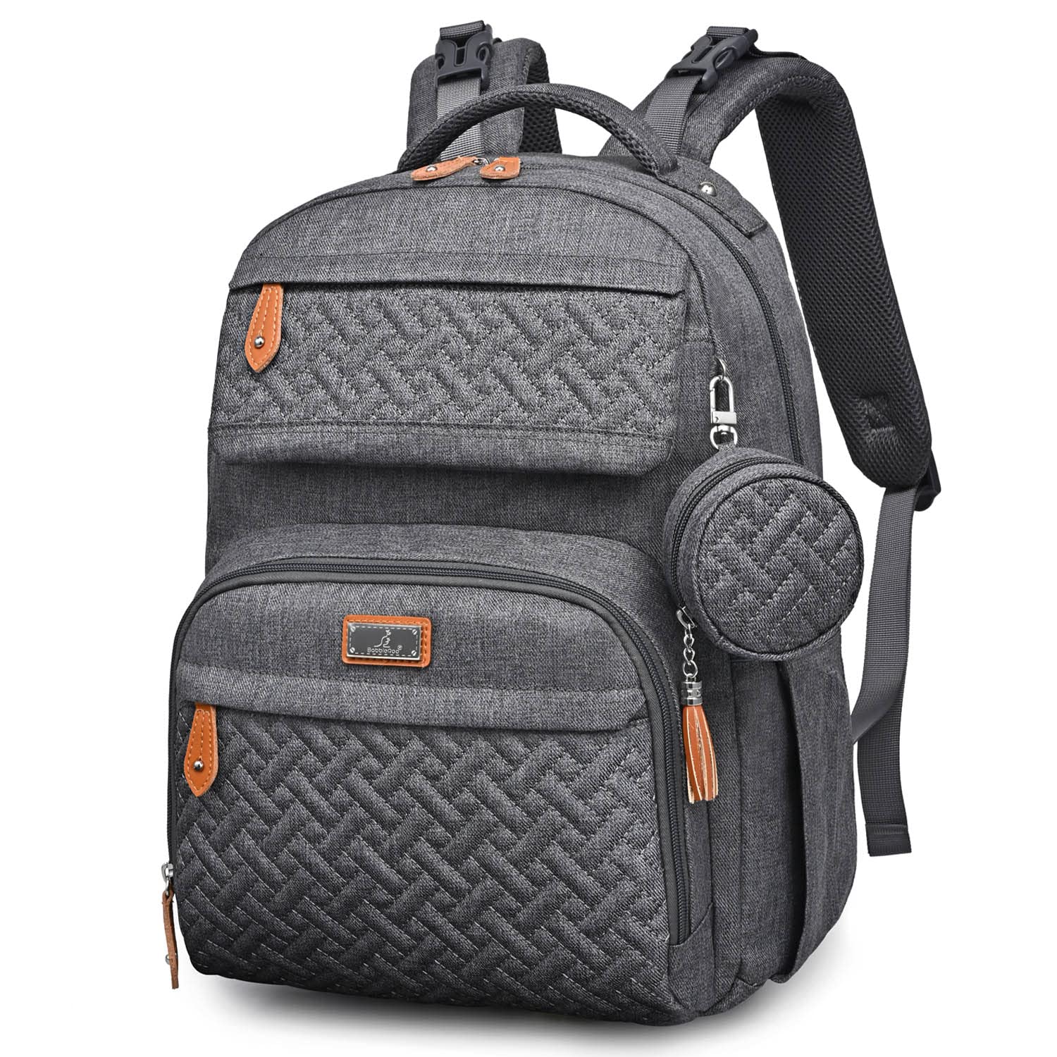 BabbleRoo - Mochila para pañales unisex con cambiador, funda para c...