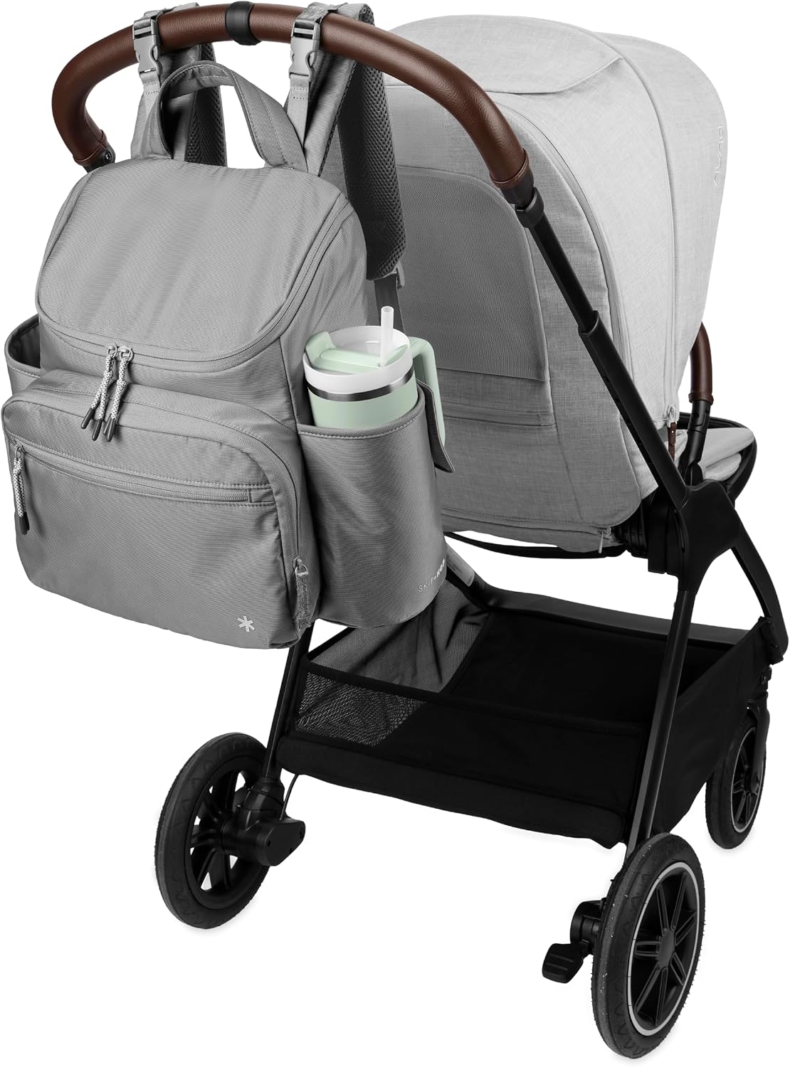 Skip Hop Mochila para pañales con cambiador portátil, bolsillo ajus...