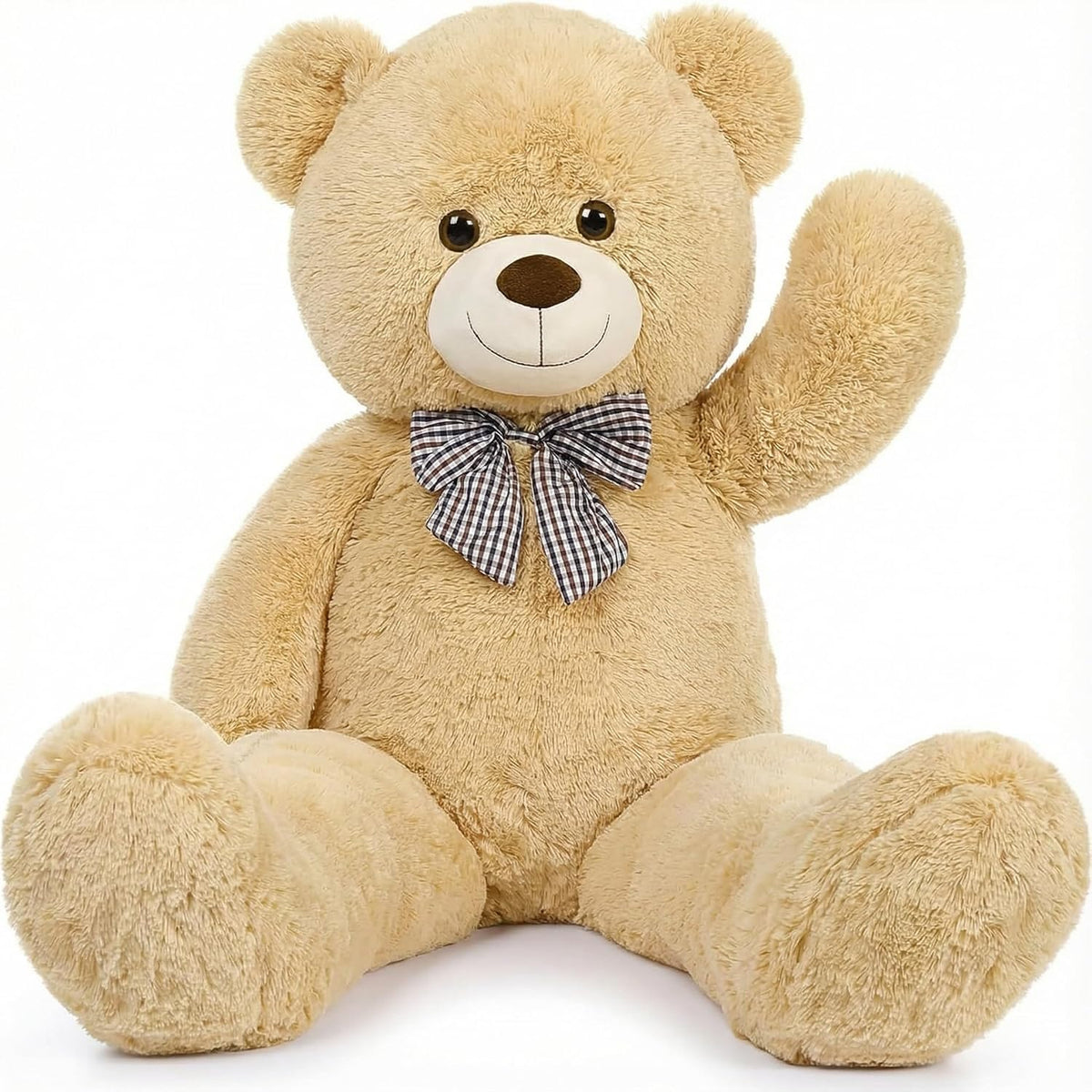 pelzutm Oso de peluche grande marrón gigante de 47 pulgadas, animal...