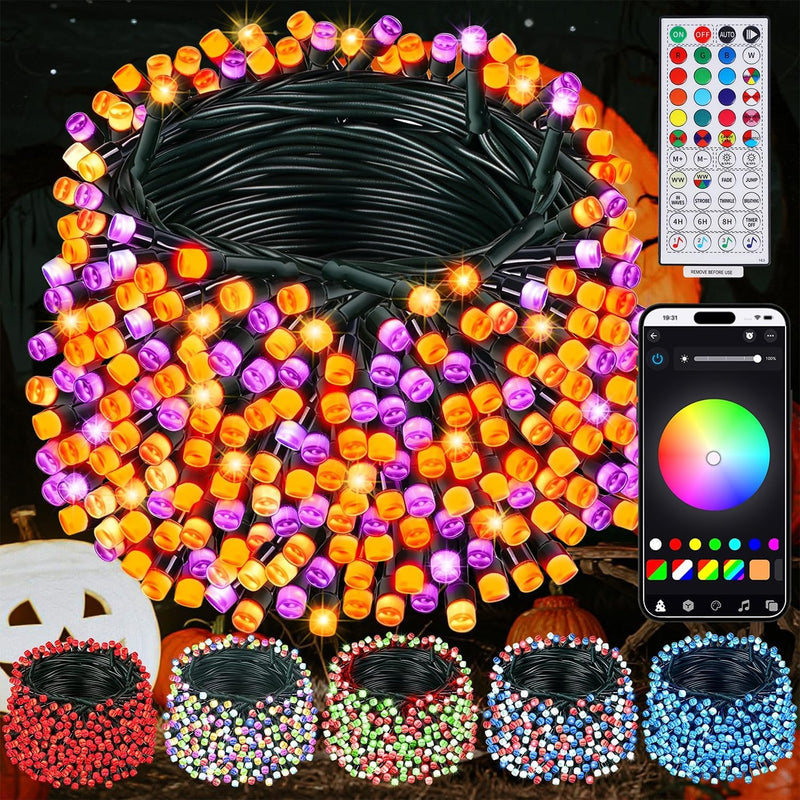 HOME LIGHTING Luces inteligentes de Halloween que cambian de color,...