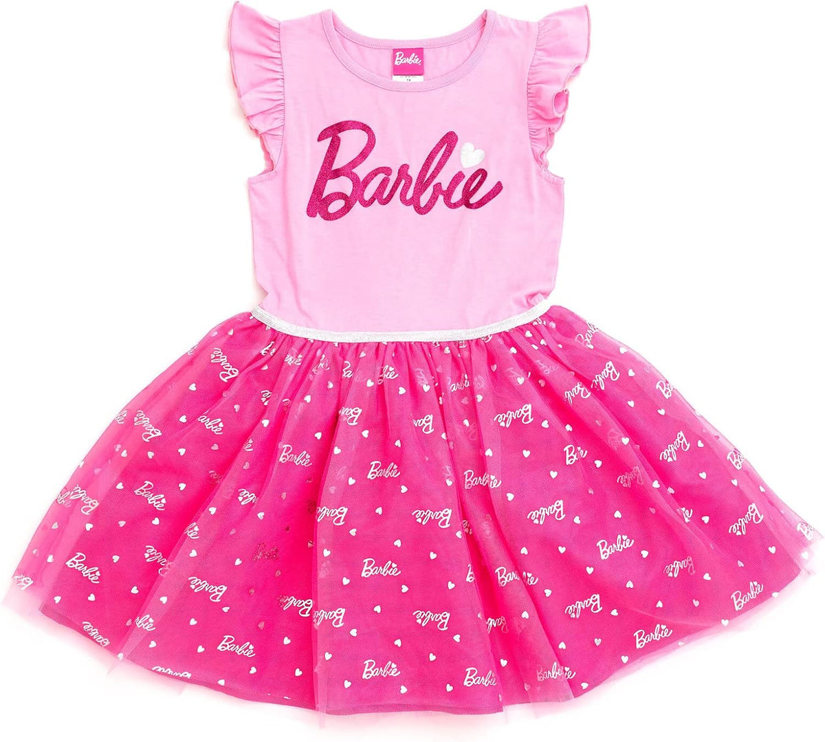 Barbie Vestido de tul para niñas de talla pequeña a talla grande